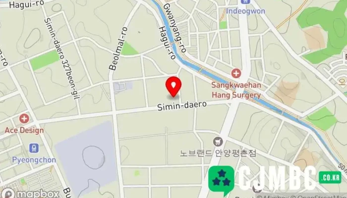 Jusighoesa Geulroraijeu 지도 - 안양시