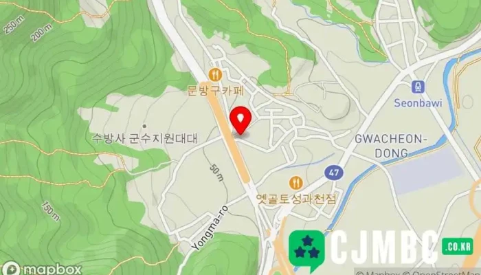 Reunokoriaseobiseukoneo Gwaceonjeom 지도 - 과천시
