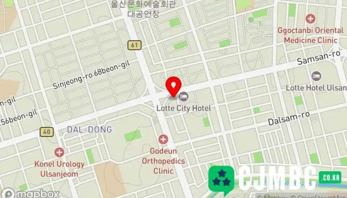 Sinraseutei Ulsan 지도 - 남구