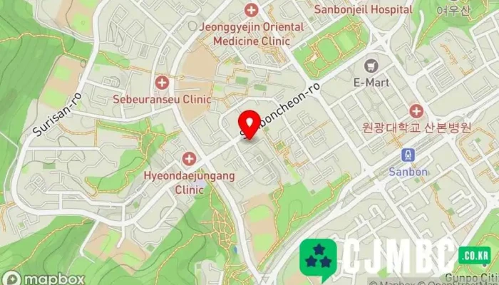 Suib Odio Suri Duduo Sanbon Surigongbang 지도 - 군포시